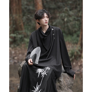 设计感小众衬衣男女春秋新款不规则高级感潮牌宽松衬衫CS4540-P50图片