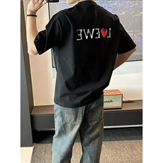 时尚潮牌字母印花男士夏季新款百搭舒适透气圆领T恤YGH3373P45，男装T恤，电商A089-1