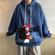 纯棉连帽卫衣男大码运动帽衫宽松薄WY2218-P35加绒款-P40，男装卫衣，电商A040