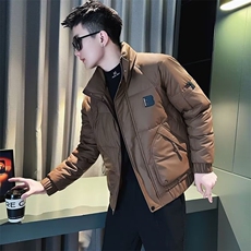 秋冬季痞帅棉衣男款高级感棉服2025新款修身潮流工装棉袄外套，男装棉衣，星座506A