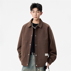 311B-1-2397-P73控168大码加绒潮牌厚款夹克外套，男装夹克，星座311B-1