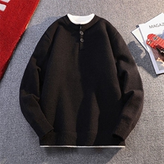 8840-P482025年秋冬新款休闲毛衣男士时尚长袖宽松针织衫上衣，男装针织衫/毛衣，电商A113