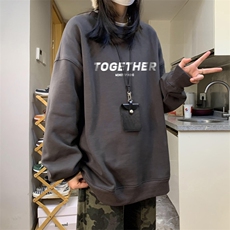 中性风！抖音直播高品质重磅卫衣男圆领卫衣女XW395-P45，男装卫衣，电商B371