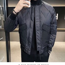 春秋季新款男士立领夹克简约高级棉衣外套时尚MY615-P86，男装夹克，星座208-5