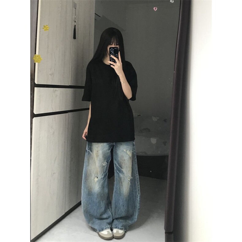 H1046-P28实价刺绣+内里铺布【麂皮绒面料男女同款体恤T恤,男装T恤,星座617A-2