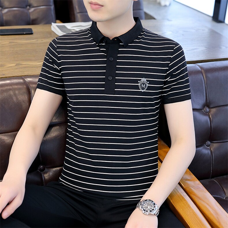 男士polo衫T恤夏季新款翻领时尚高端休闲商务男装Polo上衣短袖T恤,男装T恤,电商B212（原钱塘6029）