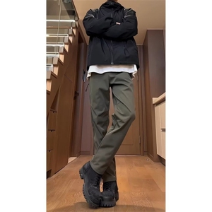 美式风牛仔裤男长弯刀裤潮牌潮流直筒裤子痞帅XXK06图片