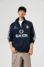 2026春季新款经典美式中性三条杠撞色立领夹克JK1005-P65-控89，男装夹克，星座216(原A116)