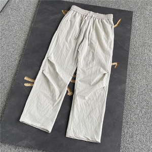新款夏季宽松休闲直筒裤纯色百搭-LK80100-特批35图片