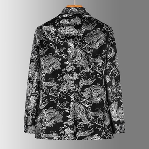 金色银色西装外套男士秋冬新款英伦休闲轻熟西服A056-9919P85图片