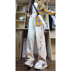 GJ15-P50灰色工装裤女夏季2025新款高腰垂感降落伞休闲运动，男装工装外套，电商B323A