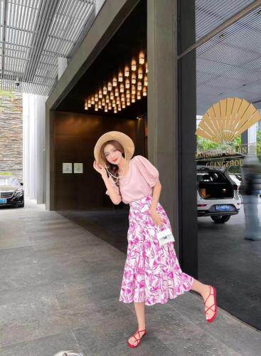 二件套花半裙系列，女装半身裙，艾丽贝儿