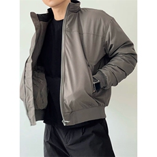 抖音得物美式潮休闲夹克春季立领纯色复古工装加厚棉服外套AMY01，男装夹克，电商A443