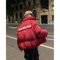 美式字母羽绒服男款冬季加厚满天星外套青少年学生情侣面包服棉袄，男装棉衣，星座405A