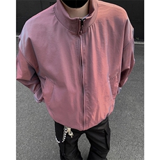 美式高街潮牌立领夹克潮流宽松休闲上衣A086-JK5678-P68，男装夹克，电商基地A086