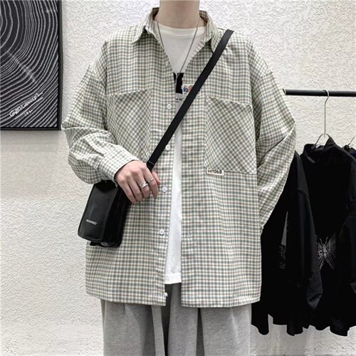长袖衬衫男港风日系外套C733P38，男装衬衫，星座1116-2