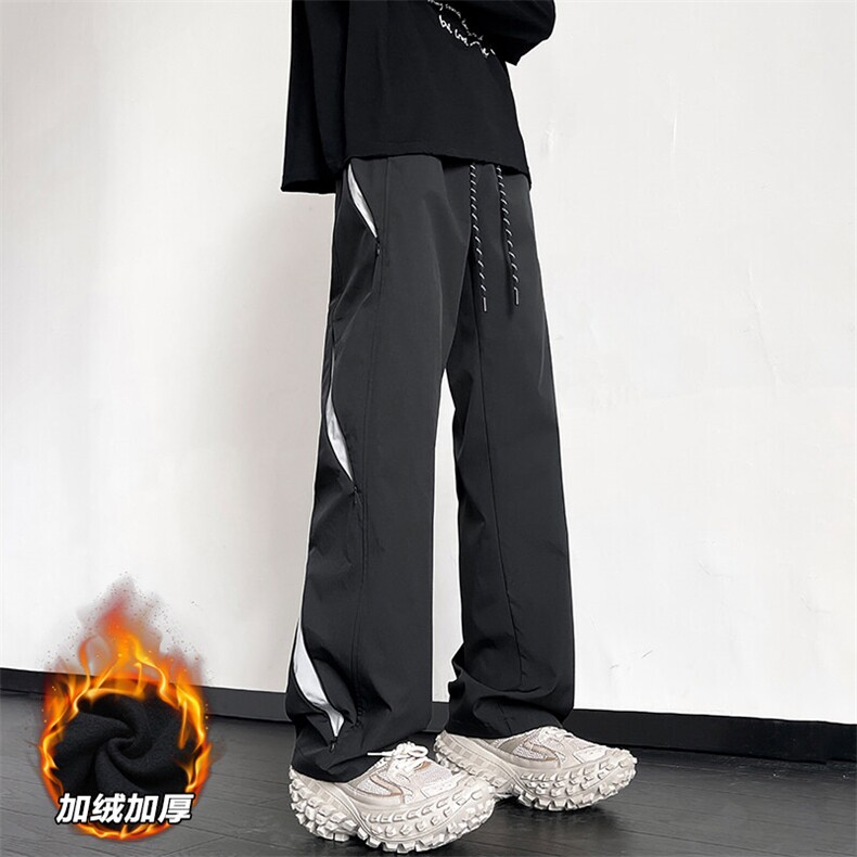 特批P45无差价冬季加厚保暖防泼水时尚痞帅阔腿裤男士K1361J加绒,男装休闲裤,电商A001-1
