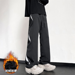 特批P45无差价冬季加厚保暖防泼水时尚痞帅阔腿裤男士K1361J加绒图片