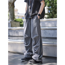 夏季新款户外机能褶皱拉链透气宽松休闲裤B315-K25733-特p36控68，男装休闲裤，电商B315