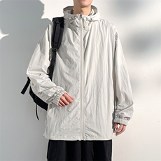 特批P45无差价夏季防紫外线UPF50+登山速干钓鱼服防晒外套男J2600，男装防晒衣，电商A001-1