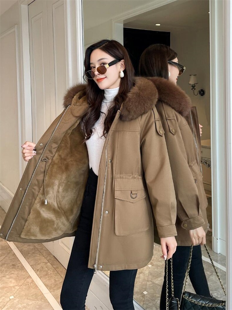 [现货]冬季新款大毛领派克服，其它，德尔菲娜