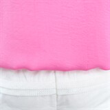 时尚粉色蕾丝衫女夏装新款宽松显瘦短袖上衣甜美百搭雪纺衫，女装蕾丝衫/雪纺衫，超帛