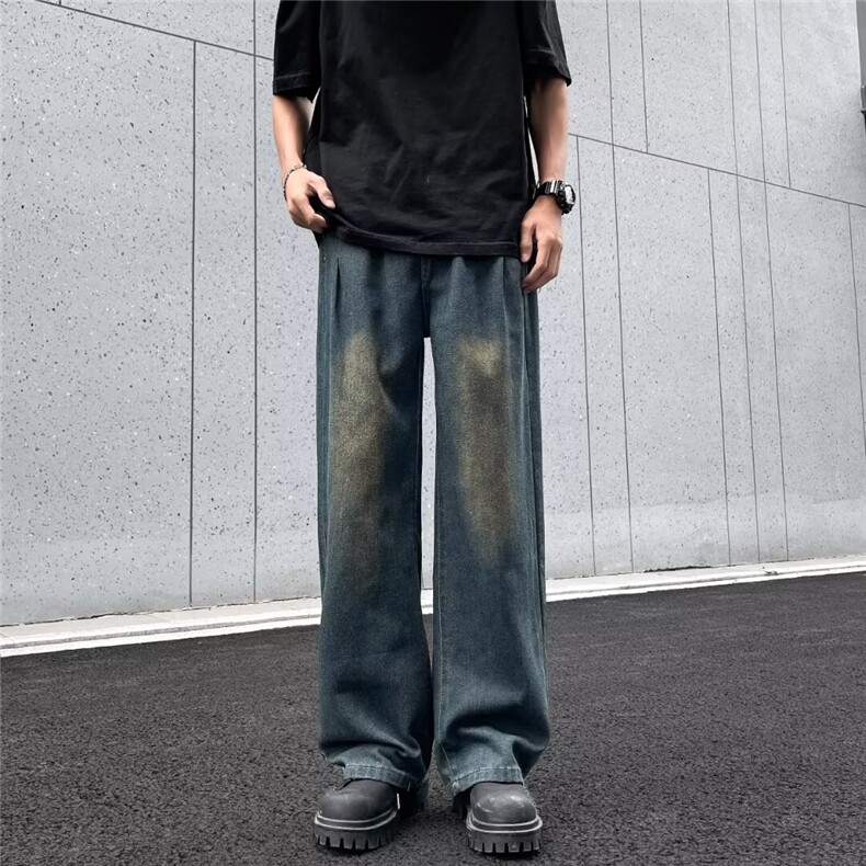 2024美式牛仔裤男款春季长裤潮S235P40,男装牛仔裤,星座1116-2