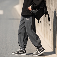 2024冬新款cityboy日系加绒加厚宽松束脚休闲运动裤K262-P40控78，男装休闲裤，星座914-3