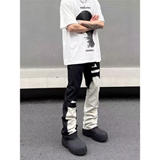 黑拼白色