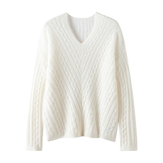 2025年秋季时尚百搭通勤简约休闲V领蝙蝠衫，女装羊绒衫，暖习羊绒