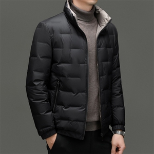 DF2373钱塘2020-2冬季厚款简约立领新款中年男士羽绒服P178图片