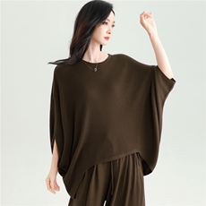 2025秋冬百搭时尚简约圆领长袖针织衫，女装针织衫/毛衣，雅之冉羊绒