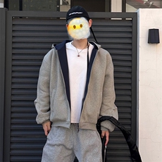 抖音得物高品质二开25秋冬美式重磅宽松结构双面连帽卫衣外套W68，男装卫衣，电商A486