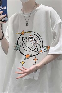 HT73142-P22 华夫格t恤男短袖男大码五分袖 大皂风图片