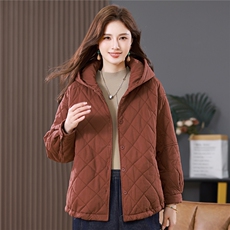 叶笙衣82545戴帽萎形宽松休闲棉衣,女装棉衣/棉服,叶笙衣, 叶笙衣82545戴帽萎形宽松休闲棉衣,女装棉衣/棉服,叶笙衣,