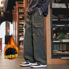 美式工装裤男士冬季加绒户外百搭运动休闲长裤Z9810-P50/加绒P55，男装工装外套，星座509
