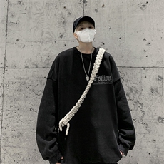美式潮牌重磅水洗做旧圆领卫衣力推大码男BK5528-P58加绒P66，男装卫衣，星座517A
