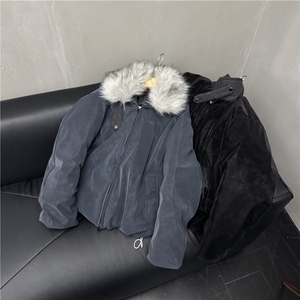 两面穿面包服 带毛领 W2791M-3XL P145图片