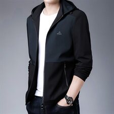 M2807钱塘2021-2春季男士连帽夹克商务高端男装P130控价不低238，男装夹克，钱塘207-2