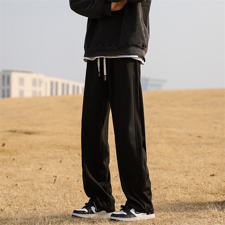 2024新款宽松直筒卫裤65%棉35%715-6-BK807P55,男装休闲裤,星座715-6