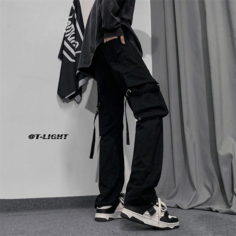 B221 2023秋冬 美式ins高街小众弹力工装裤子 LK22055-P65 控78图片