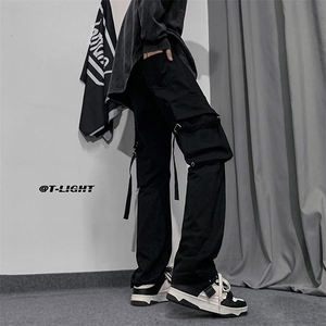B221 2023秋冬 美式ins高街小众弹力工装裤子 LK22055-P65 控78图片