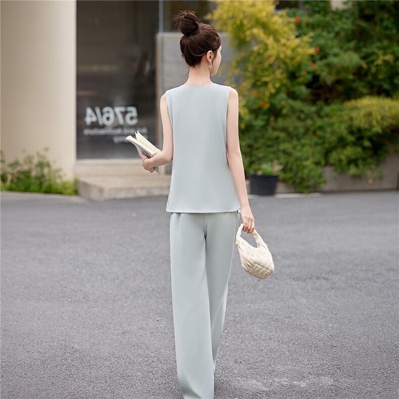 2026年夏季夏季新款女装时尚气质蕾丝拼接两件套,女装套装/套裙,关键词