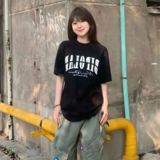 万针全刺绣工艺抖音得物高品质260克重磅纯棉双纱美式高街短袖T恤，男装T恤，电商A486