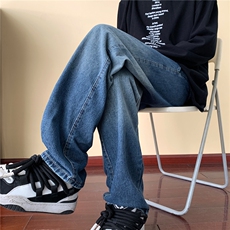 美式vibe牛仔裤男秋季休闲松紧腰水洗渐变裤A166-K002-特P35控65，男装牛仔裤，电商A166