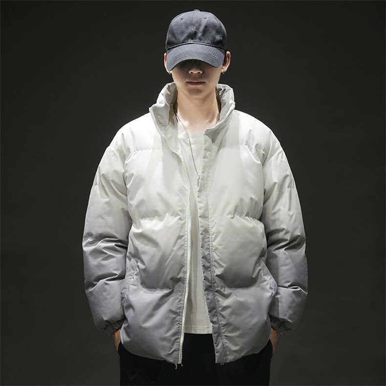 美式港风加厚渐变色棉服男女防风防水棉衣外套M2917特P70控108图片