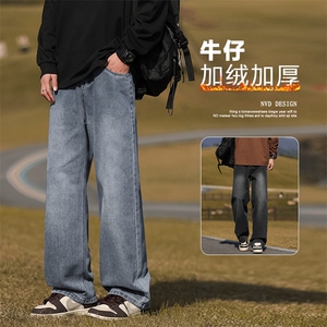 潮流加绒运动裤新款宽松直筒阔腿裤子潮牌裤K870特批40加绒特批50图片
