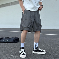 速干男大口袋针孔透气短裤宽松运动工装五分裤A329-K955-P58，男装牛仔裤，电商A329