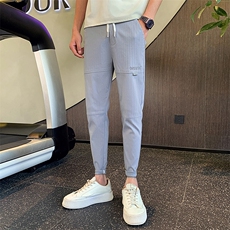 秋季新款休闲裤男士修身小脚裤简约百搭男生裤子潮901K326p45，男装休闲裤，星座901