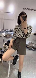 豹纹衬衣，十拿十补图片